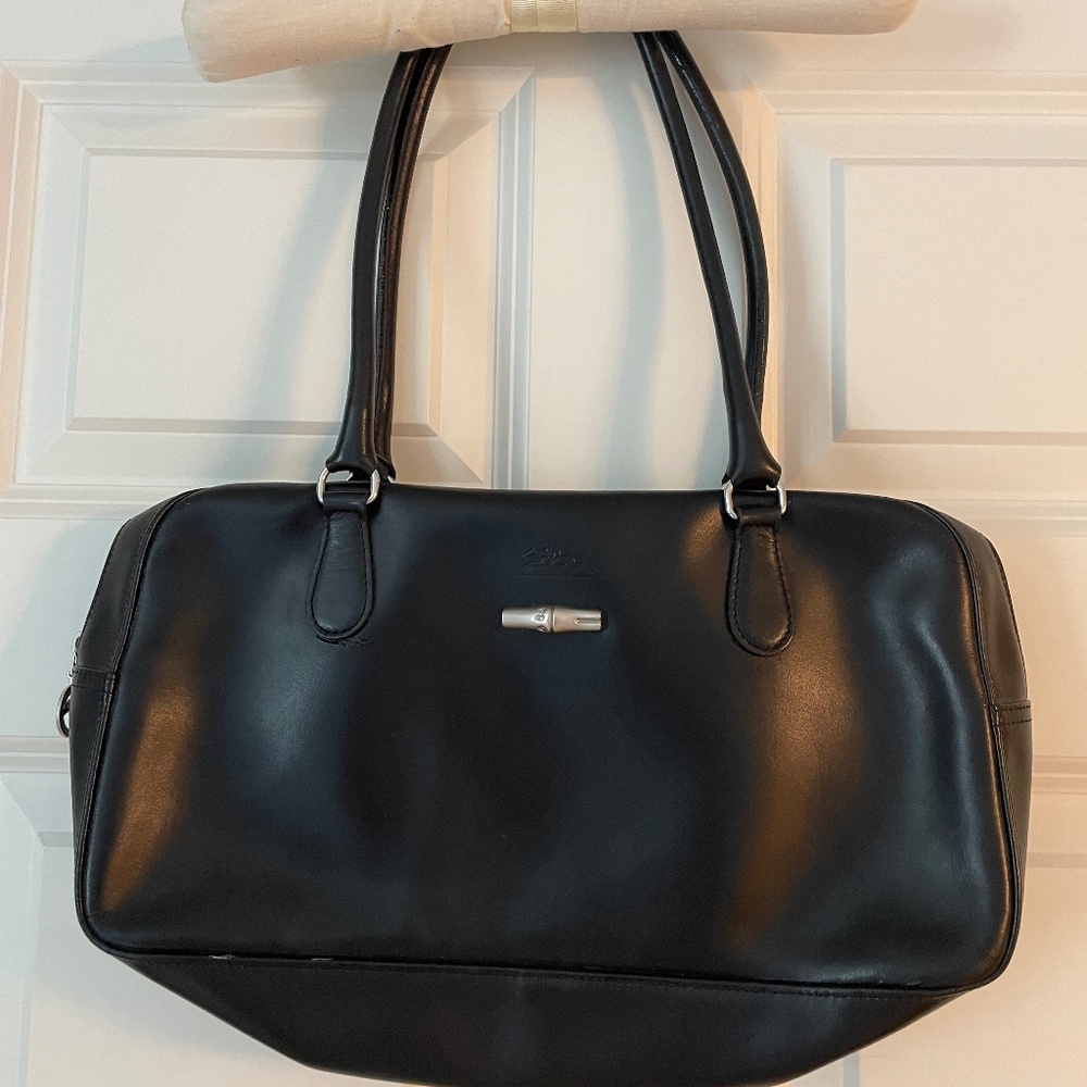 Longchamp Leather Black Bag